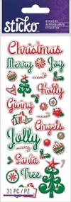 img 1 attached to Sticko E5260158 Christmas Words Stickers