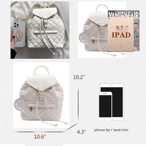 img 2 attached to Backpack Leather Daypacks Crossbody Shoulder Women's Handbags & Wallets for Fashion Backpacks