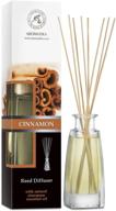 🕯️ reed diffuser cinnamon 3.4 oz (100ml) - fragrant home aromatherapy with cinnamon essential oil - long-lasting & alcohol-free scented diffuser логотип