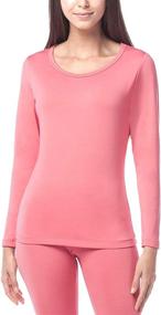 img 4 attached to LAPASA Women's Fleece Lined Thermal Base Layer Long Sleeve Shirt L15 - Lightweight and Comfortable