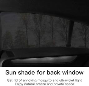 img 1 attached to 🚗 Kribin 4 Пакет Защита Окон Автомобиля: Высокая солнечная защита для малыша - Защитные солнцезащитные экраны для переднего и заднего окна с защитой от ультрафиолетовых лучей