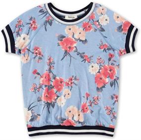 img 1 attached to 👚 Stylish Small Girls' Clothing: Speechless Girls Varsity Coral Tops, Tees & Blouses