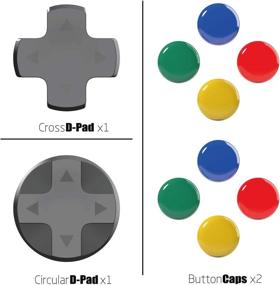 img 4 attached to 🎮 Enhance Your Gaming Experience with the Skull & Co. D-Pad Button Cap Set for Nintendo Switch Joy-con
