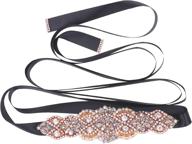 tendaisy rhinestone wedding crystal silver black women's accessories in belts logo