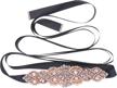 tendaisy rhinestone wedding crystal silver black women's accessories in belts logo