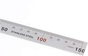 img 1 attached to 📐 Liyafy Stainless Steel 90 Degree Shaped Square Layout Tool Metric Ruler 150x300mm - Dual Angle Side, Perfect for Precise Measurements