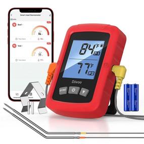 img 4 attached to 🥩 Diivoo Bluetooth Meat Thermometer: Wireless Dual Probe, Cook Timer & App Alert