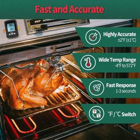 img 2 attached to 🥩 Diivoo Bluetooth Meat Thermometer: Wireless Dual Probe, Cook Timer & App Alert