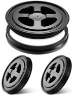 🔧 chunful 3-piece screw top lid set - leak-proof, compatible with gamma, fits 5 gallon plastic buckets (black) logo