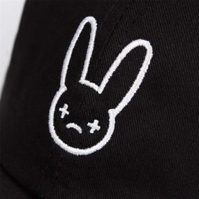 img 1 attached to 🧢 KDAND Bad Bunny Dad Hat: Premium 100% Cotton Embroidered Baseball Cap - Unisex Hip Hop Concert Hat