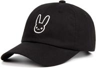 🧢 kdand bad bunny dad hat: premium 100% cotton embroidered baseball cap - unisex hip hop concert hat логотип