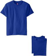 👕 hanes big boys nano premium cotton t-shirt bundle - pack of 3 logo