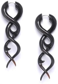 img 3 attached to 81Stgeneration Womens Stretcher Spiral Earrings Women's Jewelry