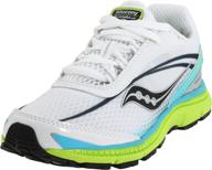 🏃 stylish and supportive: saucony kinvara little white girls' running shoes" logo