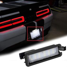 img 3 attached to 🔆 18 SMD Замена светодиодной светильника для номерного знака для Dodge Charger Challenger Chrysler 300 300C Pacifica Jeep Compass RAM 1500 2015-2018 - серия Overun Bright-TECH