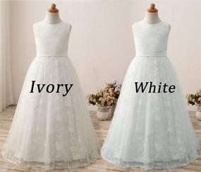 img 3 attached to 👰 Ivory Girls' Clothing: Perfect Wedding Pageant Flower Dress