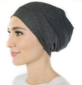 img 3 attached to Alexander Products Satin Lined Sleep Cap: Adjustable Bonnet Slouchy Beanie for Natural Curly Hair Women - Wake Up to Frizz-Free Tresses!