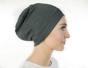 img 1 attached to Alexander Products Satin Lined Sleep Cap: Adjustable Bonnet Slouchy Beanie for Natural Curly Hair Women - Wake Up to Frizz-Free Tresses!