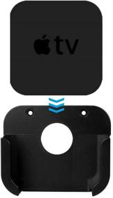 img 3 attached to 📺 Премиум крепление для телевизора и силиконовый защитный чехол для пульта Siri Apple TV 4-го и 4K 5-го поколения – кронштейн Auswaur на стену