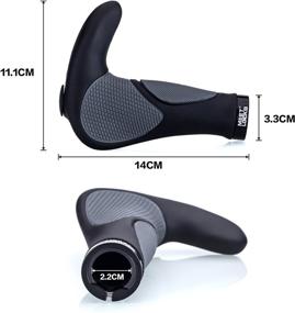 img 2 attached to 🚲 MEETLOCKS Comfort Ergo Handlebar Grips for MTB BMX Cycling - Designed for Enhanced Bike Grip Experience