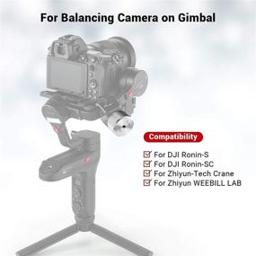 img 3 attached to 🏋️ 200 г съемного контрвеса для DJI Ronin S/Ronin RS 2/Ronin-SC/Ronin RSC 2 & Zhiyun Gimbal Стабилизаторы - SMALLRIG 2285