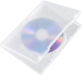 img 1 attached to 💿 Maxtek 14мм Одиночный прозрачный DVD-кейс с внешним прозрачным рукавом - набор из 25 шт. (диски не включены)