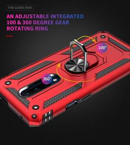 img 2 attached to Korecase OnePlus 7 Pro Case Military Protection With Built-In 360 Rotation Kickstand Support Car Magnetic Holder For OnePlus 7 Pro 6