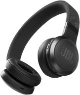 jbl live 460nc: черные беспроводные наушники со шумоподавлением на уши - долгий срок службы батареи, управление голосовым помощником логотип