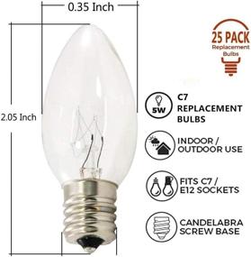 img 3 attached to Upgrade Your Christmas Décor: Incandescent Replacement Christmas String Candelabra