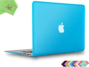 img 4 attached to 💙 UESWILL Aqua Blue Hard Shell Case Cover for MacBook Air 11 inch (Model A1370 / A1465) - Sleek Matte Finish