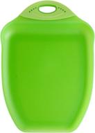 dexas chop & scoop cutting board: 9.5x13 inches, green - ultimate kitchen essential! logo