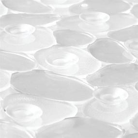 img 1 attached to 🛁 Clear InterDesign Pebblz Non-Slip Safety Treads for Shower and Bathtub