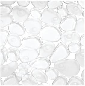 img 2 attached to 🛁 Clear InterDesign Pebblz Non-Slip Safety Treads for Shower and Bathtub