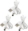 dzydzr 3pcs extension cable usb to dc cable - 5v usb 2 logo