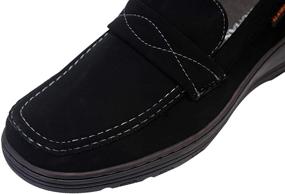 img 2 attached to 👞 ELANROMAN Superior Moccasin Loafers: Stylish Leather Men's Shoes & Slip-Ons