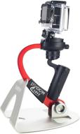 📹 red steadicam curve-bk video stabilizer handheld grip for gopro hero cameras 3, 4 black &amp; hero 5 logo