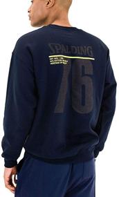 img 1 attached to Spalding Cotton Fleece Sweatshirt Peacoat