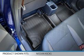 img 1 attached to MAX LINER Custom Fit Black Floor Mats for 2018-2021 Nissan Kicks - 2 Row Liner Set