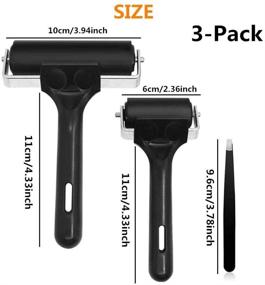 img 3 attached to 🖌️ Accfore Set of 3 Soft Rubber Brayers for Printmaking, Ink Painting, Stamping, Wallpapering, and Crafts - 2.4 inch and 4 inch