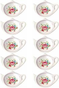 img 2 attached to 🍵 Exquisite Porcelain Ceramic Teapot Coasters for Perfect Seasoning Protection