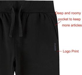 img 1 attached to Atlanhawk Kids' Sweatpants: Pull-on Drawstring 👖 Fleece Joggers for Boys and Girls, Ages 3-12