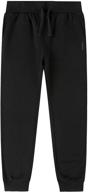atlanhawk kids' sweatpants: pull-on drawstring 👖 fleece joggers for boys and girls, ages 3-12 logo