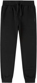 img 4 attached to Atlanhawk Kids' Sweatpants: Pull-on Drawstring 👖 Fleece Joggers for Boys and Girls, Ages 3-12