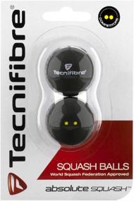 img 1 attached to 🎾 Tecnifibre Double Yellow Dot Squash Balls - Pack of 4