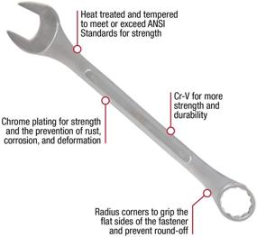 img 3 attached to 🔧 Sunex 9707MA Набор гаечных ключей Jumbo, 7 штук (в комплекте рулетка-чехол) – Метрический, покрытие из хром-ванадиевого сплава (CRV)