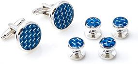 img 3 attached to MRCUFF Carbon Cufflinks Presentation Polishing Men's Accessories
