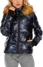 img 4 attached to Kooosin Womens Hooded Water Resistant Jacket Outwear Women's Clothing in Coats, Jackets & Vests