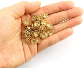 img 1 attached to Youliang 500Pcs Filigree Jewelry Accessories