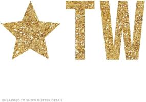 img 2 attached to 🌟 Andaz Press Glitter Pennant Hanging Banner, Twinkle Twinkle Little Star, Gold Glitter, Includes String, Pre-Strung, No Assembly Required, 1-Set, Baby Shower Nursery Decor with Real Glitter Paper