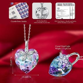 img 1 attached to NINASUN Bloom of Love Necklaces for Women: Sterling Silver, Crystal from Austria - Perfect Gift with Elegant Jewelry Box for Her